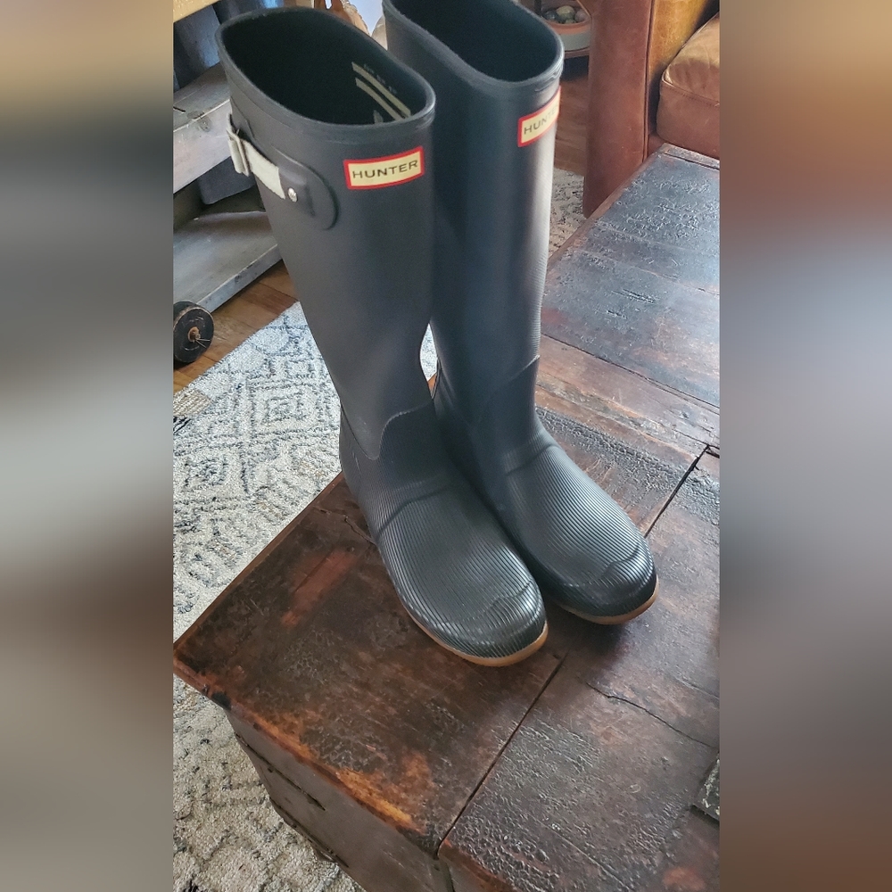 HUNTER WOMEN'S WELLIES RAINBOOTS RARE DESIGN SIZE 10